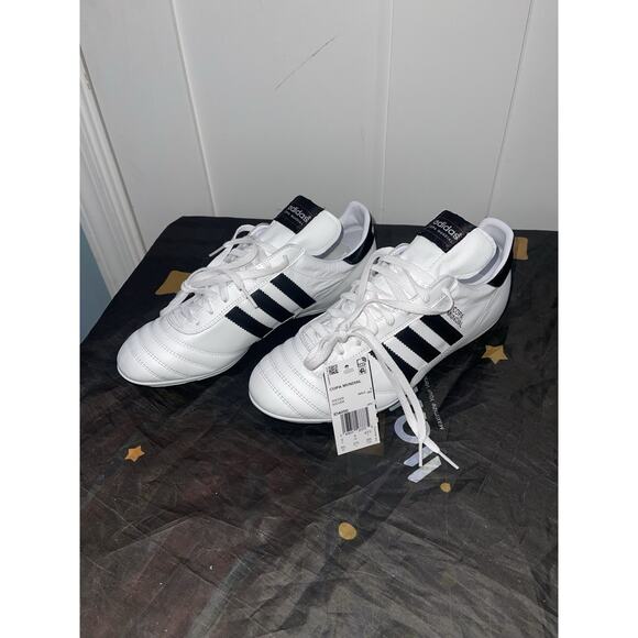 New Men’s Sz 9.5 Adidas Copa Mundial FG Soccer Cleats Germany White Black ID4050 - Picture 4 of 8